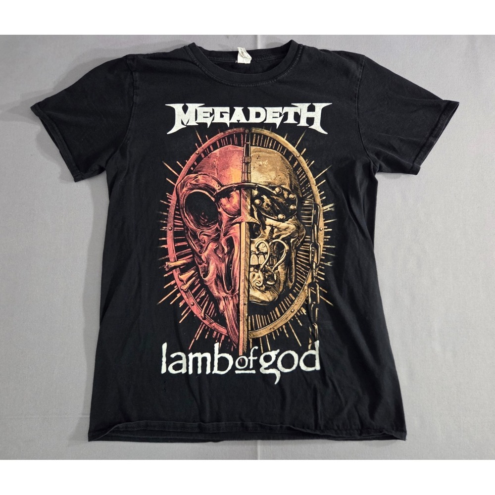 Lamb Of God Shirt Mens Medium Black Megadeth Metal Tour 2021 USA Concert Rock